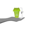 thumbnail image 2 of Mini Recycling Bin Desk Organizer with Lid, 5 inches Tall, Can (Green), 2 of 2