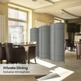 thumbnail image 3 of 6-ft Folding Room Divider with Diamond Design, 6-Panel No Assembly Required, Freestanding,Gray, 3 of 7
