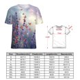 thumbnail image 2 of Lavender Women T-Shirt Classic O Neck T-Shirts Short-Sleeve Trendy Animal Print Design Tshirt Casual Clothing, 2 of 5