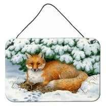 Carolines Treasures ASA2184DS812 Winter Fox Wall or Door Hanging Prints  8x12 multicolor