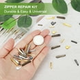 thumbnail image 5 of Uxcell Zipper Repair Kit, Metal Zipper Latch Slider Retainer Insert Pin Top Bottom Stoppers, Fit for Jacket Coat Light Gold #3 #5 #8 #10, 5 of 7