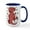 White/Navy Inside, variant on CafePress - Trex Indoor Rock Climbing Mugs - 15 oz Ceramic Large White Novelty Mug