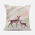 thumbnail image 4 of Amrita Sen Designs CAPL732BrCDS-ZP-26x26 26 x 26 in. Curious Deer Broadcloth Indoor & Outdoor Zippered Pillow - Black & Pink, 4 of 6