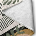 thumbnail image 6 of Abstract Modern Throw Blanket Boho Minimalist Mid Century Sun Aesthetic Soft Warm Bed Bedding Women Blankets for Couch Bedroom Sofa Office Cozy Flannel Blanket Orange Beige Black,40"X50", 6 of 6