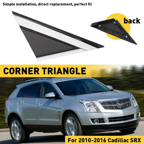 Right Passenger fit for Cadillac SRX 2010 - 2016 Mirror Corner Triangle Molded Fenders-