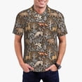 thumbnail image 1 of Balery Moose fox bear leaf tree Camisa Polo de Hombre con Estampado, de Manga Corta y Tejido Medio, Camisa Tipo Golf Polo-3X-Large, 1 of 6