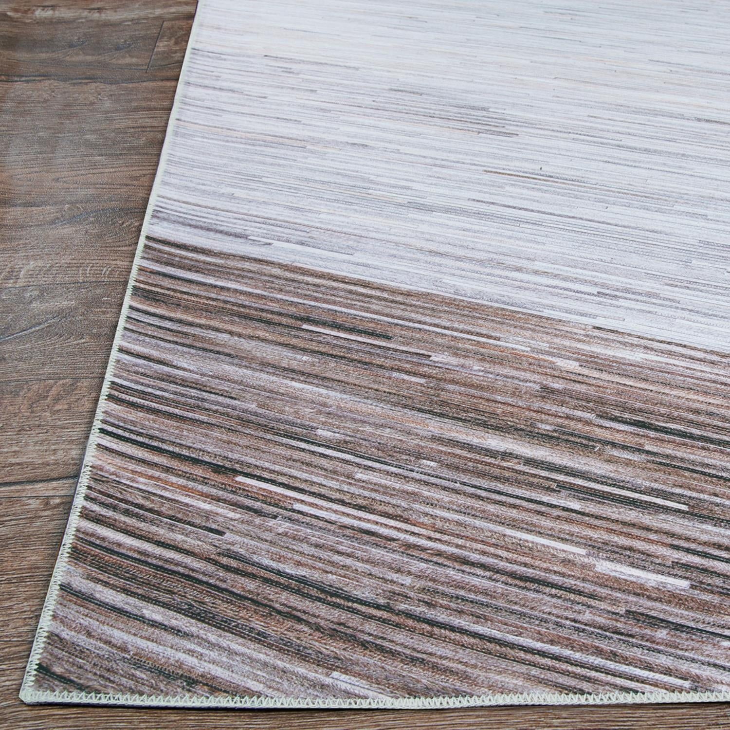 Couristan Prairie Windswept Area Rug, Bark-Grey, 7'6" x 10'