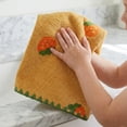 thumbnail image 4 of Unique Bargains 2 Pack Absorbent Quick Dry Hand Towels Fruit Embroidered Yellow 29" x 13", 4 of 6