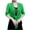 Green, variant on Chiffon Shrugs for Women Open Front Soft Sheer Cropped Tops Long Sleeve Cardigan Shawl For Evening Dress Green