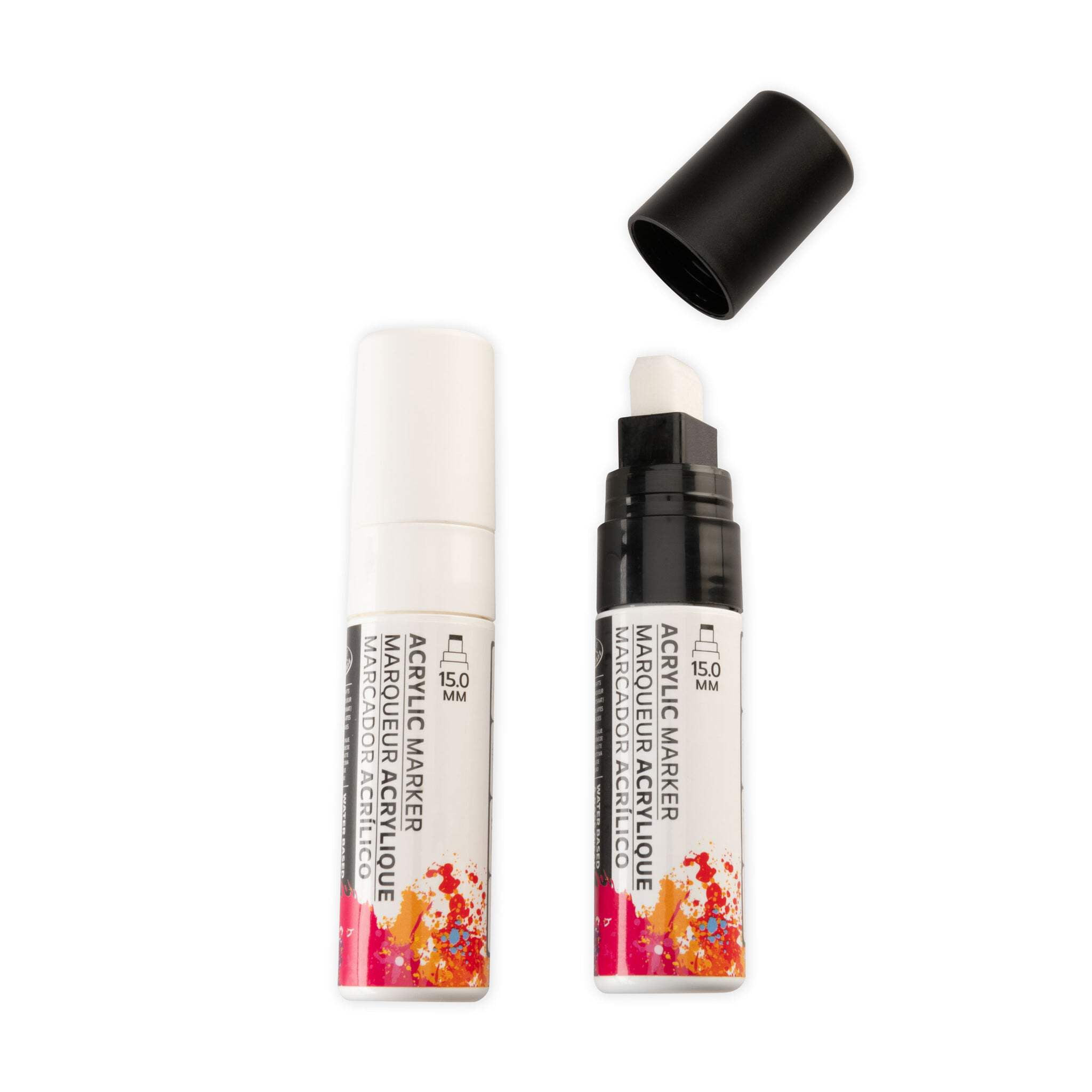 Royal & Langnickel 2 Piece Acrylic 15mm Black/White Markers