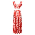 thumbnail image 4 of WILLBEST Robe d'Invité de Mariage Ligne A Robe d'Été Décontractée et Nombril Haut de Fête Ensemble de Mode Décontracté pour Femmes, 4 of 8
