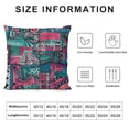 thumbnail image 5 of SHANXI Throw Pillow Covers Pink and Tribal Art Backdrop 12x12in, 5 of 5