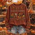 thumbnail image 2 of Hearthz I'm Ready for the Ber Months Crewneck Sweatshirts Women Long Sleeve Four Season Graphic Womens Sweatshirts Fall Winter Drop Shoulder Pullover Sweaters for Women, 2 of 4