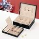 thumbnail image 4 of Estuche de viaje para anillos, collares y pendientes: organizador de joyas compacto para mujer, almacenamiento portátil de joyas, 4 of 7
