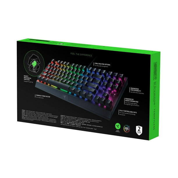 Razer BlackWidow V3 Tenkeyless - Mechanical Gaming Keyboard (PC