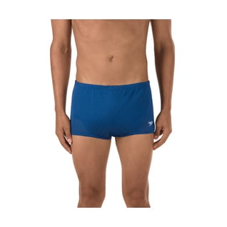 speedo men's swimsuit square leg poly mesh training suit