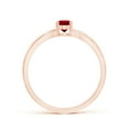 thumbnail image 2 of ANGARA Natural Prong-Set Solitaire Ruby Split Shank Ring in 14K Rose Gold for Women (Size-6x4mm) | July Birthstone, Birthday, Anniversary, Jewelry Gift for Women | Natural Ruby Ring, 2 of 8