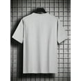 thumbnail image 3 of Men's Plus Size 'FLOWER POWER' Weed Pattern Plain Color Short Sleeve Crew Neck T-shirt, Oversized Casual Clothing For Big And Tall Guys, 3 of 7