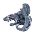 thumbnail image 4 of Squatting Dragon Ornament, Natural Resin Squatting Dragon Statue  For Outdoor For Gardening For Terrace, 4 of 8