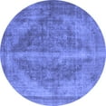 thumbnail image 1 of Ahgly Company Indoor Round Oriental Blue Industrial Area Rugs, 3' Round, 1 of 4