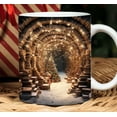 thumbnail image 1 of Fiudx Taza de Cerámica, Elegante Diseño Blanco, Agarre Cómodo, Ilustraciones Impresas En Ambos Lados, Apta para Microondas, Apta para Lavavajillas, Ideal para Café o Té, para Uso En Casa o En La Ofic, 1 of 3
