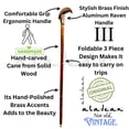 thumbnail image 2 of Bastón de caminar ALADEAN hecho a mano, de madera, ergonómico y elegante, 2 of 6