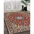 thumbnail image 2 of Ahgly Company Indoor Square Traditional Saffron Red Oriental Area Rugs, 7' Square, 2 of 6