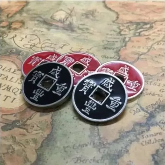 The Hopping Traditional Chinese Coins Magic Tricks Magician Close Up Gimmick Illusions Props Mentalism Coin Appear Vanish Magia