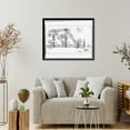 thumbnail image 4 of Historic Framed Print, Keokuk & Hamilton Bridge, Spanning Mississippi River, Keokuk, Lee County, IA - 89, 17-7/8" x 21-7/8", 4 of 9