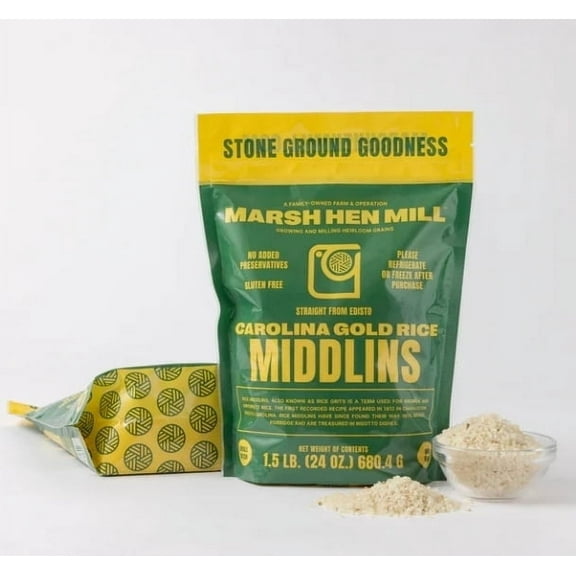 Stone-Ground Marsh Hen Mill Carolina Gold Rice Middlins