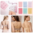 thumbnail image 2 of 40PCS Bra Strap Extensions Mixed Color Elastic Corset Extender 2 Hooks 3 Rows Spacing Corset Extender with Stainless Steel Rings and Hooks, 2 of 9