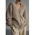 thumbnail image 5 of Fuzzy Button Down Long Sleeve Cardigan, 5 of 10