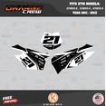 thumbnail image 3 of Kalair GFX Graphics Kit for Ktm MOTORCROSS 4-STROKE 250SX-F, 350SX-F, and 450SX-F (2011-2012) Orangecrew Series, 3 of 5