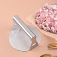 thumbnail image 2 of Prensa para hamburguesas con mango, herramienta de prensado de hamburguesas, prensa de hamburguesas de metal, suministros de cocina, 2 of 8