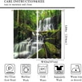 thumbnail image 2 of Waterfall Curtains, Spring Nature Theme Landscape Pattern in Forest, Blackout Thermal Curtains for Bedroom Living Room, 2 Panel Set, 84X84 Inch, 2 of 5