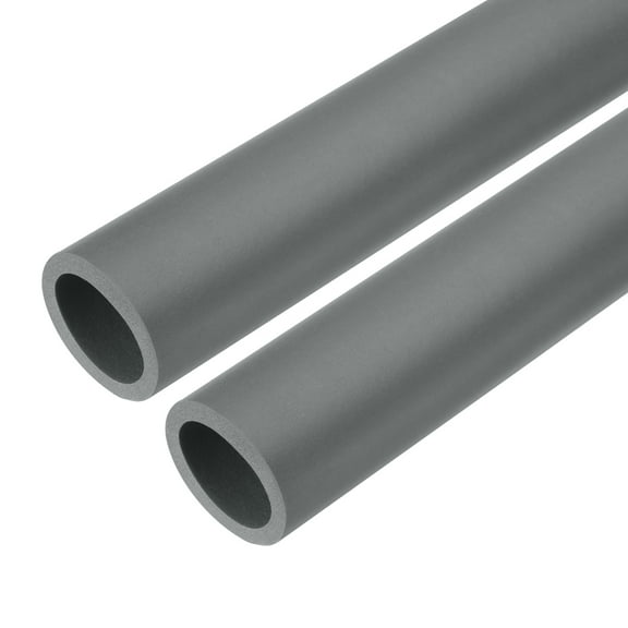 2pcs Pipe Insulation Foam Tube Lagging Insulation 28mm ID 38mm(1 1/2") OD 24" Heat Preservation Grey