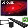 LG OLED77CXPUA 77-inch CX 4K Smart OLED TV with AI ThinQ (2020) Bundle with LG SN10YG 5.1.2 ch High Res Audio Sound Bar + TaskRabbit Installation Services + Monoprice Fixed TV Wall Mount