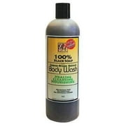 100% Black Soap Body Wash Lemon-grass Scent 13 Fl Oz Ra Cosmetics by Trifing