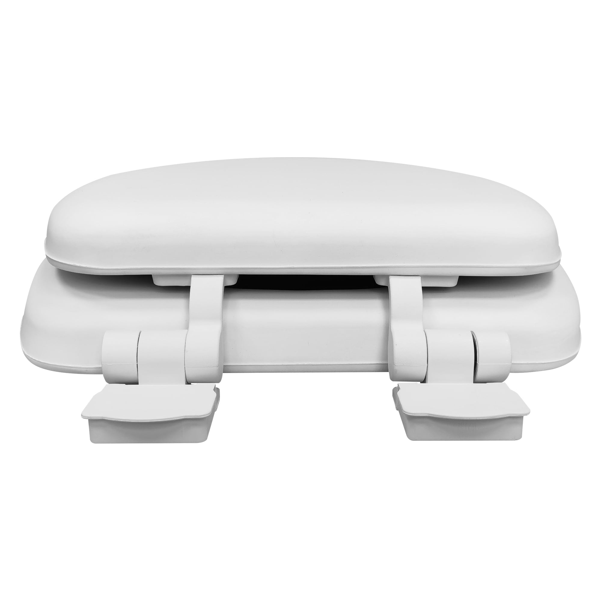 Mainstays Premium 19" Soft Elongated Toilet Seat, TPU Leather, Memory Foam, Quick-Release Hinges