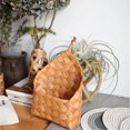 thumbnail image 5 of COM1950s Small Woven Storage Basket,Wooden Wall Basket Desktop Fruit Snack Storage Box L Leather Handle Storage Basket, 5 of 8