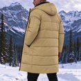 thumbnail image 5 of Mens Winter Coats Plus Size Mens Jackets Men's Solid Winter Thickened Jacket Windproof Quilted Coat Multi - Pocket Long Sleeve Padded Outerwear, L-4XL, 5 of 9