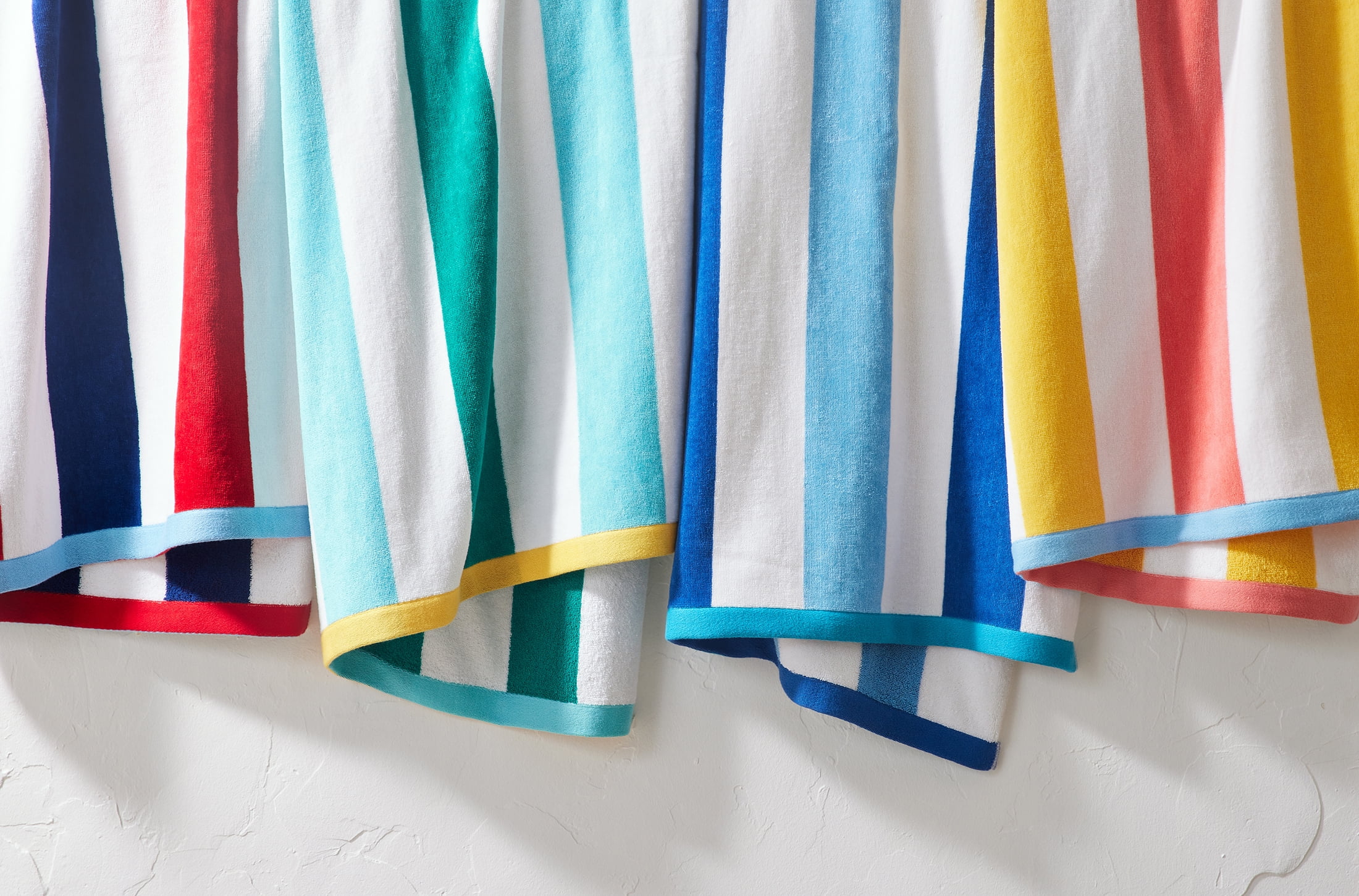 Better Homes & Gardens Cabana Stripe Oversized Beach Towel, 72" x 38", Pink and Yellow