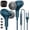 Lake-Blue, variant on Pink magnetic Type-C wired noise canceling in-ear earphones with built-in microphone, compatible with iPhone 15/16/17 Plus, iPad 10, Samsung S20/S21/S22/S23/S24/S25/S26 Ultra and Pixel 8a