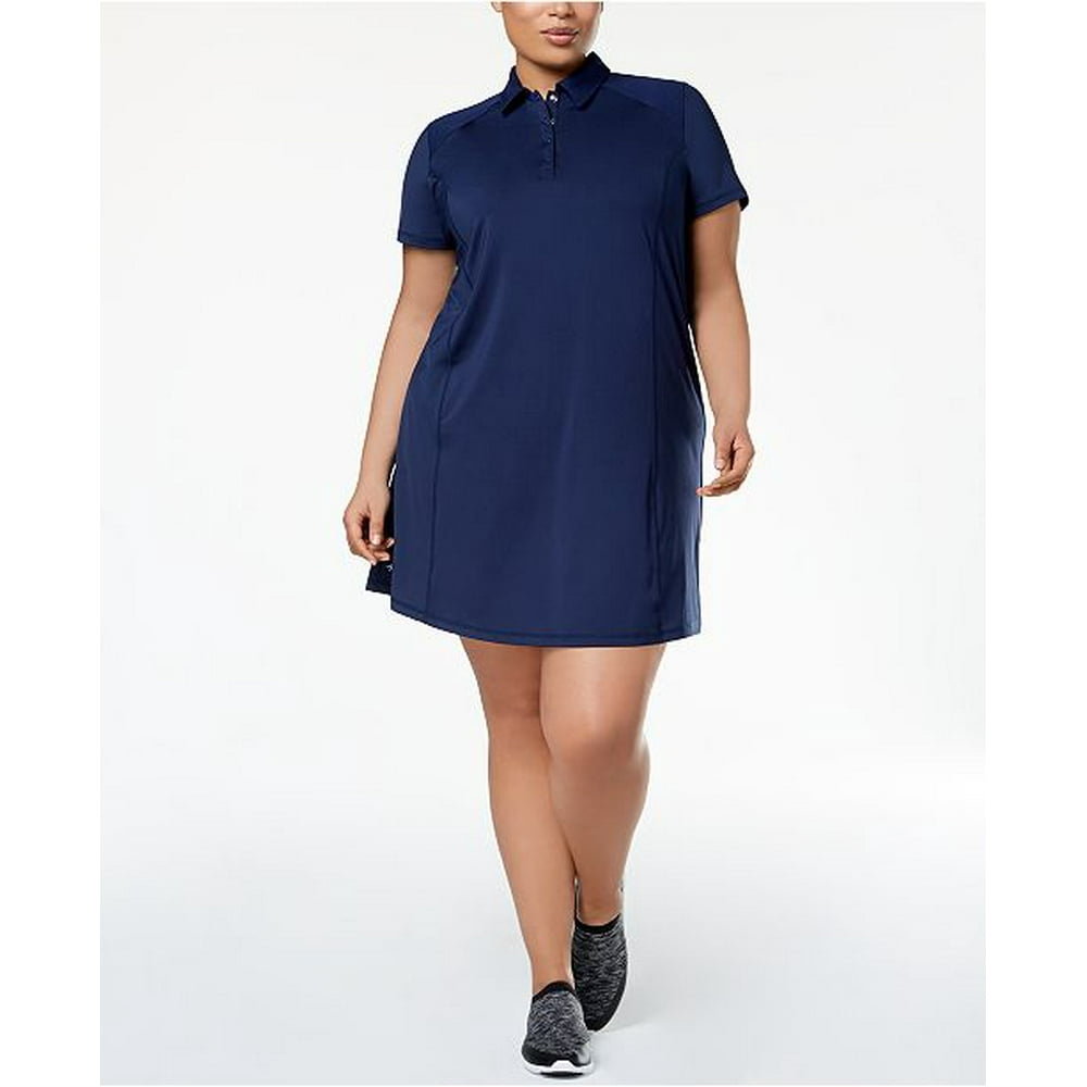 Ideology Plus Size Tennis Dress Navy Serenity 1X