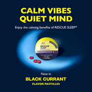 Bach RESCUE PASTILLES, Black Currant - 35 Count