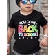 thumbnail image 1 of Welcome Back to School!" Boys' T-Shirt – Colorful Slogan Print, Lightweight Cotton Blend, Round Neck, Short Sleeve, Perfect Back-to-School Gift for Youngsters, 1 of 6