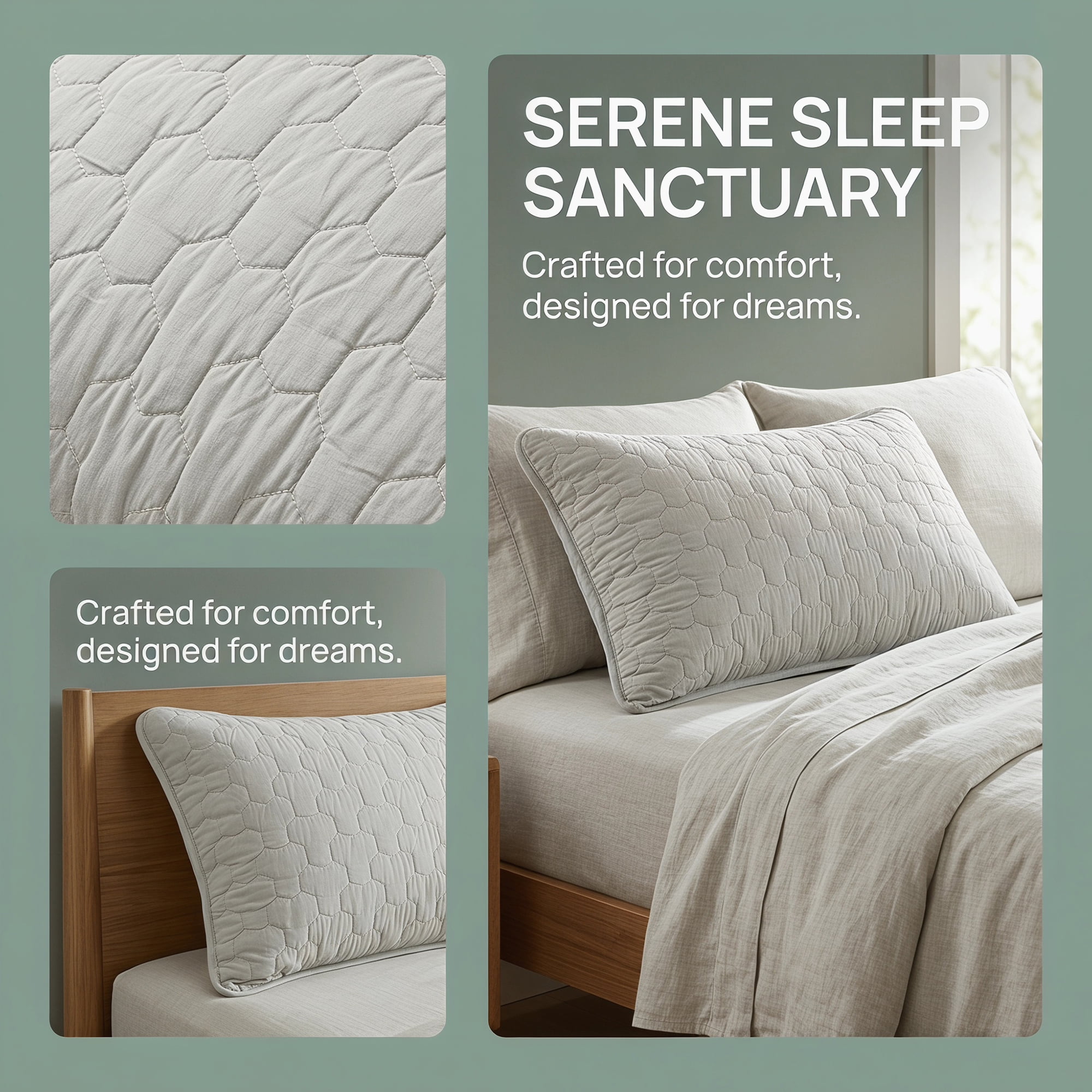 Unique Bargains Pillow Protectors Breathable Hypoallergenic Polyester Covers Gray
