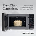 thumbnail image 5 of Farberware FM11BKA Horno microondas compacto para encimera 1.1 Cu. Pie. 1100 vatios con iluminación LED, bloqueo para niños, interior gris fácil de limpiar, negro, 5 of 5