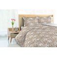 thumbnail image 3 of Ambesonne Forest Down Alternative Quilt Comforter, Muted Colors Flowers Pattern, Twin, Dark Tan and White, 3 of 5
