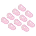 thumbnail image 1 of Protector de punta de dedo antideslizante Uxcell, paquete de 10 protectores de dedo de silicona, rosa, 1 of 6